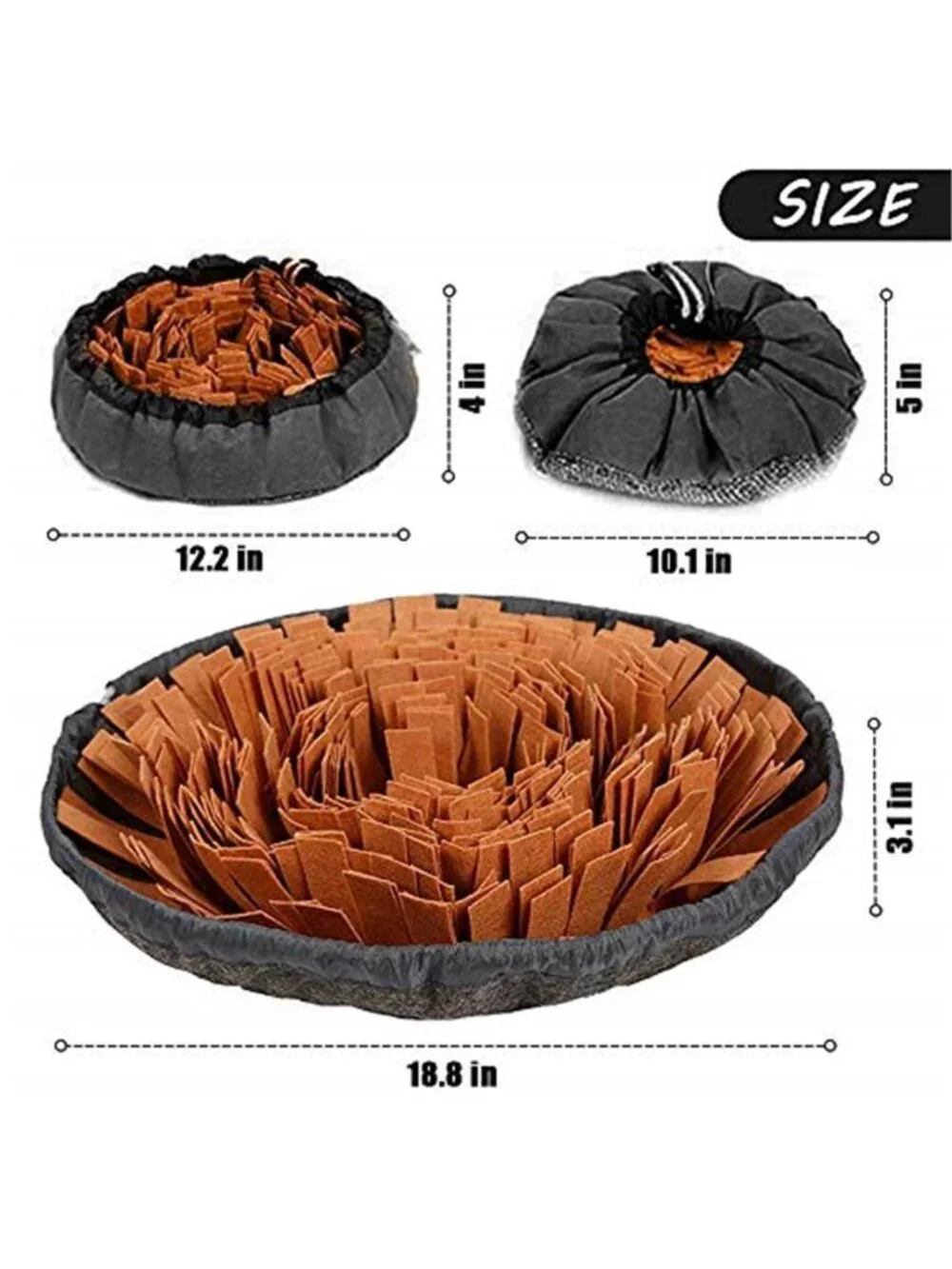 New Pet Snuffle Mat for Dogs, Interactive Feed Game for Boredom, Encourages